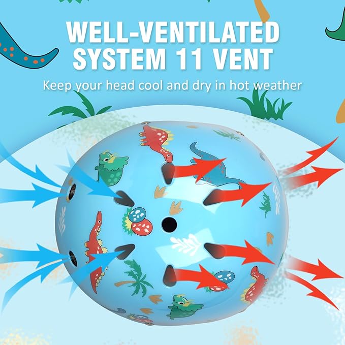 Kids Toddler Bike Helmet for Boys Girls, Adjustable Bicycle Helmet from Infant Baby to Children, Multi-Sport for Scooter Skateboard Roller/Inline Skate