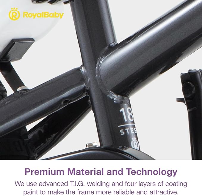 RoyalBaby Kids Bike EZ Balance to Pedal Dual Handbrake Toddlers Boys Girls Bicycle 12-20 Inch for Age 3-10 Years