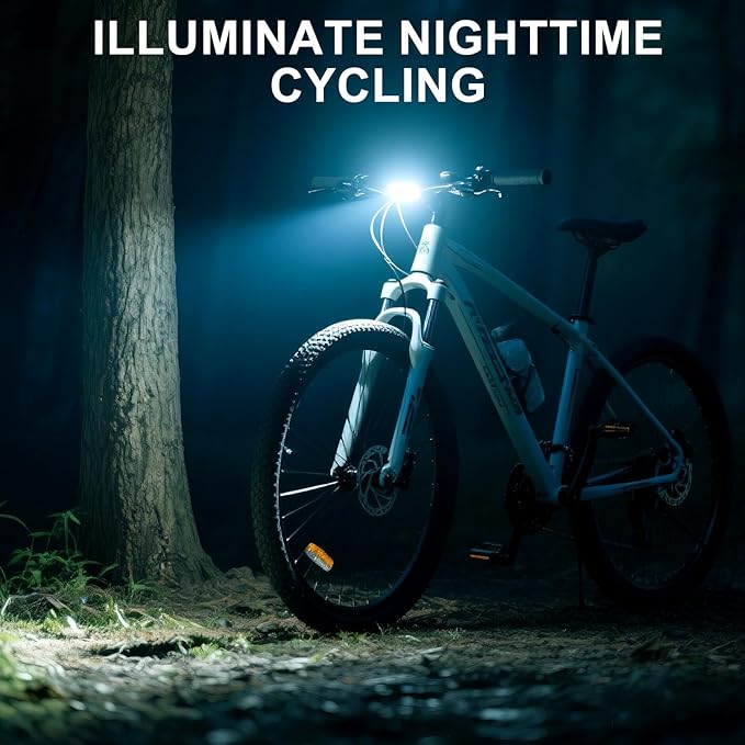 4800 Lumen Bike Lights, USB-C Rechargeable Bicycle Light, Super Bright Bike Lights for Night Riding, IP65 Waterproof Bicycle Headlight, for Commuters Adults and Children