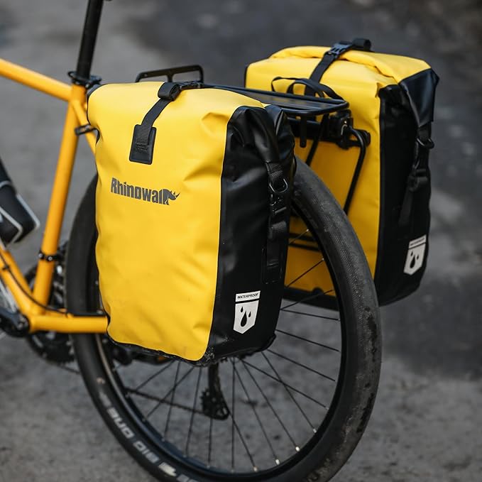 Rhinowalk Bike Bag Waterproof Bike Pannier Bag for Bicycle Cargo Rack Saddle Bag Shoulder Bag Laptop Pannier Rack Bicycle Bag Professional Cycling Accessories