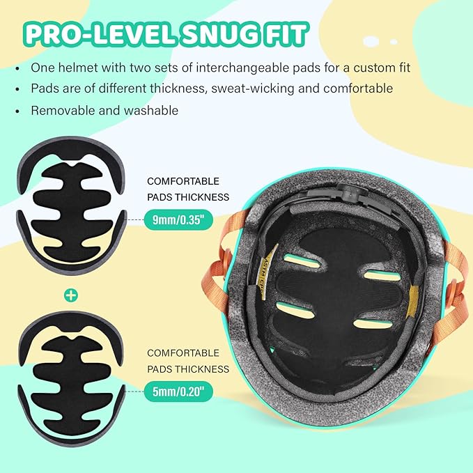 Kids Bike Helmet Ages 3-5-8-14, CPSC ASTM CPSIA Certified Toddler Helmet