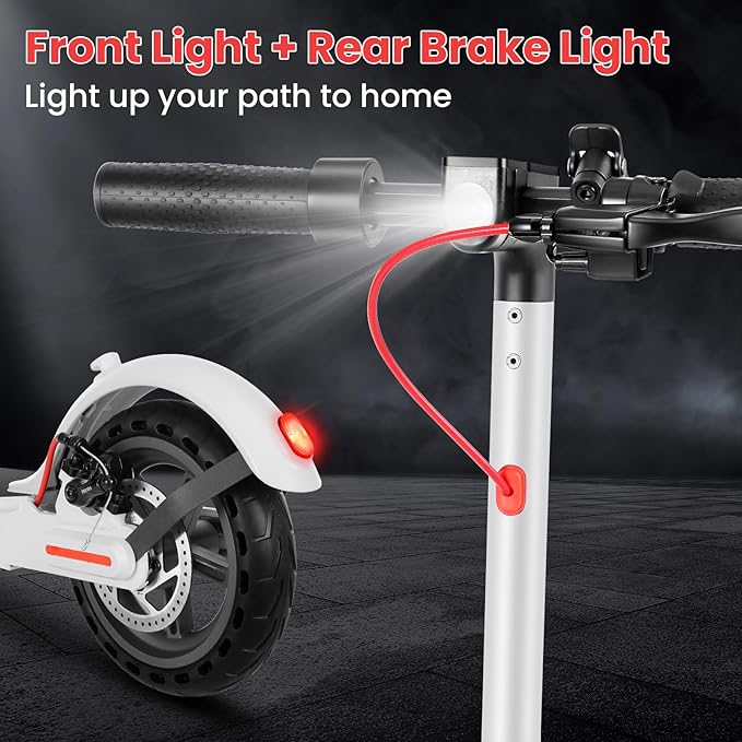 Caroma Electric Scooter,630W Peak Motor,20 MPH Max Speed & 18 Miles Long Range,8.5" Solid Tires,Dual Braking System with Cruise Control,Foldable E-Scooter with Smart APP Lock for Adults and Teens