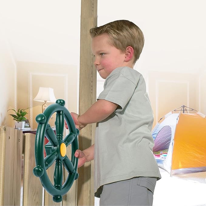 RedSwing Playground Accessories for Kids, Play Set Attachments with Pirate Ship Wheel and Telescope for Outdoor Backyard, Swing Set Replacement for Treehouse, Easy to Set Up