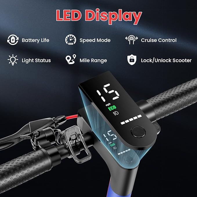 Caroma Electric Scooter,630W Peak Motor,20 MPH Max Speed & 18 Miles Long Range,8.5" Solid Tires,Dual Braking System with Cruise Control,Foldable E-Scooter with Smart APP Lock for Adults and Teens