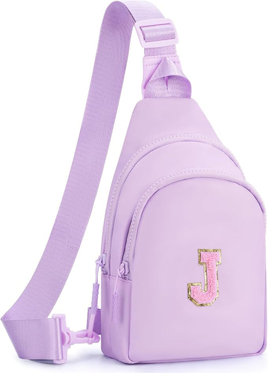 Birthday Gift for 5 6 7 8 9 10 11 12 13 14 15 16 Year Old Girls Fanny Pack Crossbody Bags for Women,Cute Trendy Stuff - Lavender,J