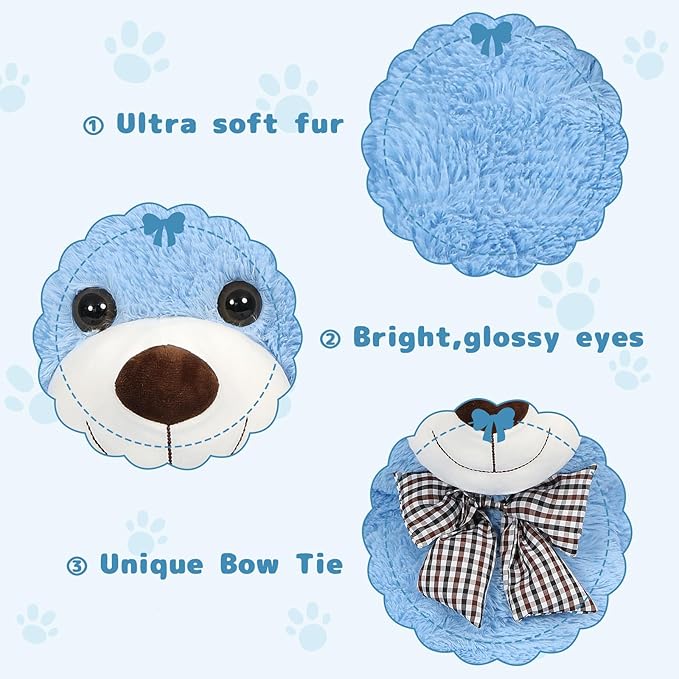 MaoGoLan Giant Teddy Bear Plush Toy - Ultra Soft & Cute Large Stuffed Animal 39 inches, Perfect for Baby Showers, Birthdays, Valentine’s Day Gifts (Kids, Couples, Family),Blue