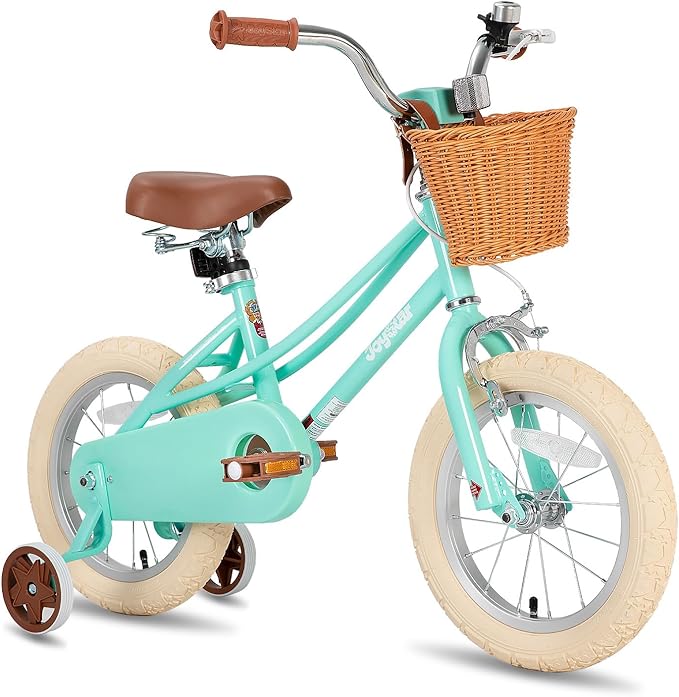 JOYSTAR Girls Bike for 2-12 Years Old Toddlers and Kids, 12" 14" 16" 18“ Retro Style Kids Bike with Training Wheels, 20 Inch Children Bicycle with Kickstand