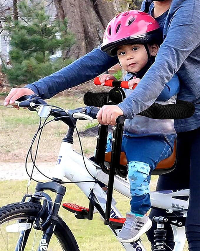 Kid's Bike seat Front Child Carrier Bike Chair for Bicycle Kids seat for Children 2~4 Years,Weight 55 lbs