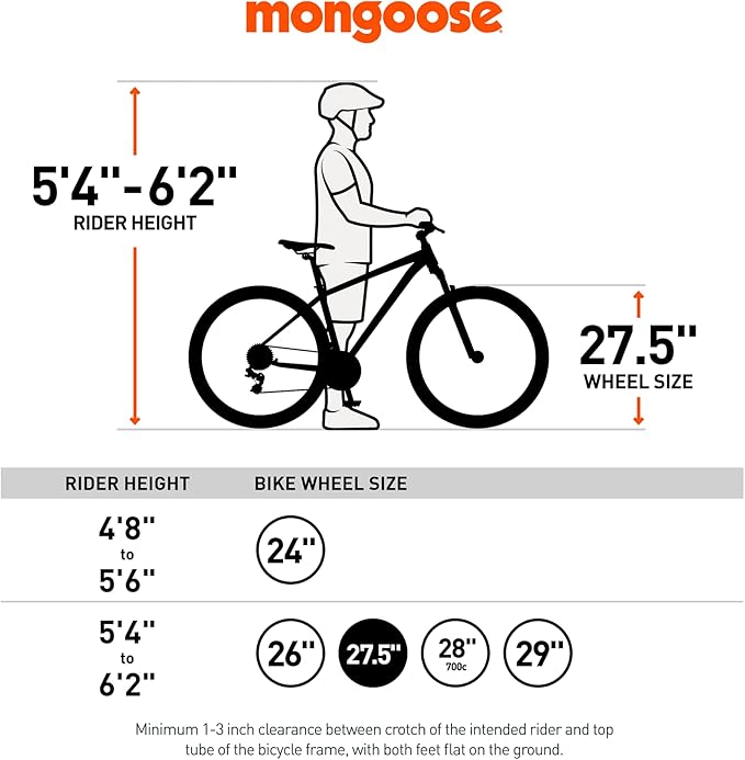 Mongoose Switchback Comp Expert Sport Trail Mountain Bike for Adult Men Women, 16/18/21-Speed Options, 27.5-Inch Wheels, Disc Brakes, Small Medium or Large Aluminum Frames, Hardtail Bicycles