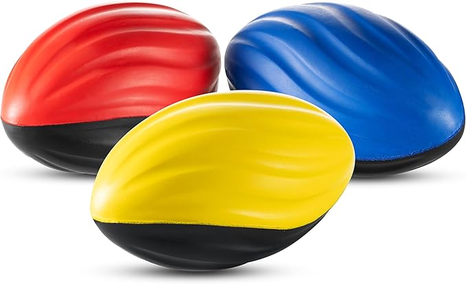 Bedwina 5" Mini Foam Football - Small Toy Footballs for Indoor and Outdoor Play, Spiral Foam Sports Birthday Football Party Favors for Kids