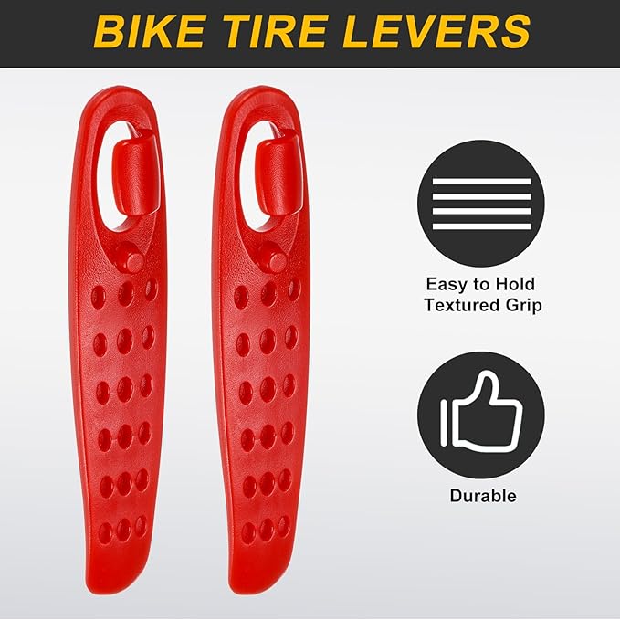 HARFINGTON Bicycle Tire Levers Ultra-Strong & Lightweight POM Tire Removal Tool Non-Slip Grip for Road Mountain Gravel Bikes