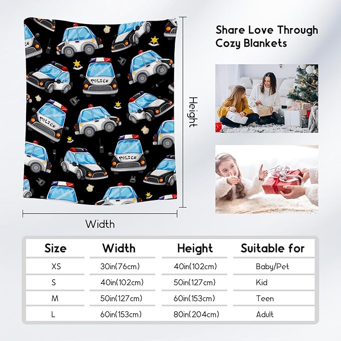 Toddler Blankets for Boys Kids, Car Blanket Gifts Home Decor, Kids Throw Blankets for Car Lovers, Soft Flannel Warm Boys Blanket for Bed Living Room (Black, 60x80 Inch)