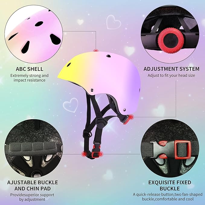 Kids Bike Helmet for 2-3-5-8-14 Ages Girls,Boys,Toddler,Kids and Youth, Ventilation and Impact Resistance Toddler Bike Helmet for Multi-Sport Bicycle Scooter Inline Roller Skate and Skateboarding