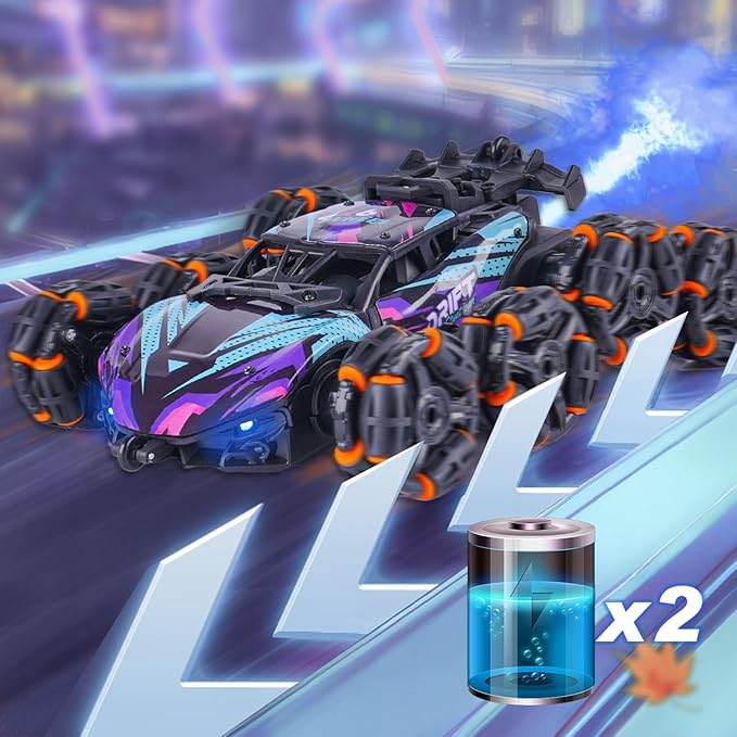 Cool 8 Wheels Hand Controlled RC Stunt Car Toys, Xmas Gifts and Birthday Presents for Kids, Gesture Sensing Remote Control Cars for Boys Age 6 7 8-10 11 12 Year Old