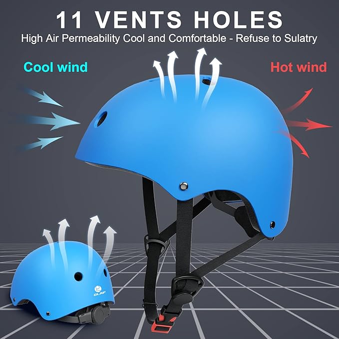 Glaf Toddler Helmet for 2-8 Years Kids Bike Helmets Baby Girls Boys Multi-Sport Adjustable Skateboard Bicycle Helmet Lightweight 3 Sizes for Toddler to Youth 8-14