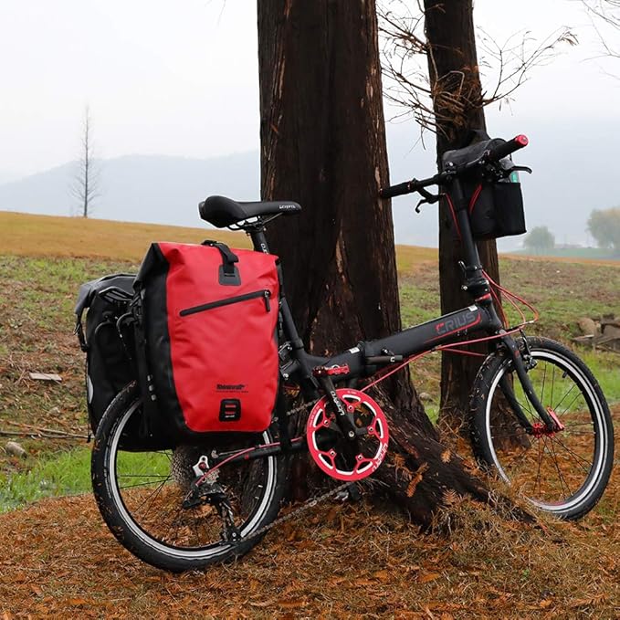 Rhinowalk Bike Bag Waterproof Bike Pannier Bag for Bicycle Cargo Rack Saddle Bag Shoulder Bag Laptop Pannier Rack Bicycle Bag Professional Cycling Accessories