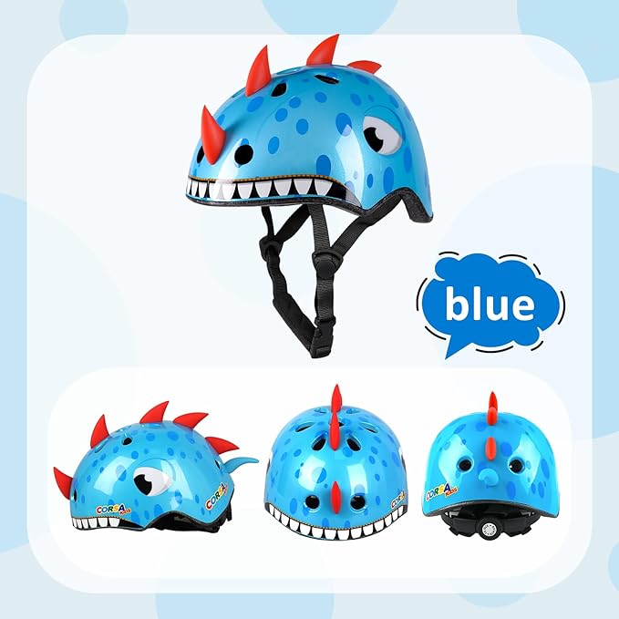 Toddler Kids Bike Helmet, Adjustable and Multi-Sport, 3 Sizes for Ages 1-2-3-5-8-14 Years Child Infant Boys Girls