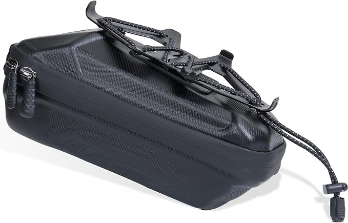 Bike Bags Quick Release Mountain Bicycle Frame Bag Bike Rack Bag with Cell Phone Holder Stabilizer Cell Phone Holder with Rain Cover Bike Rack Bags Bike Accessories