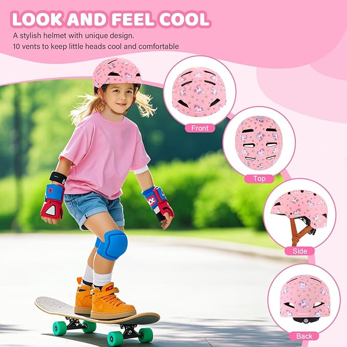 Kids Bike Helmet Ages 3-5-8-14, CPSC ASTM CPSIA Certified Toddler Helmet