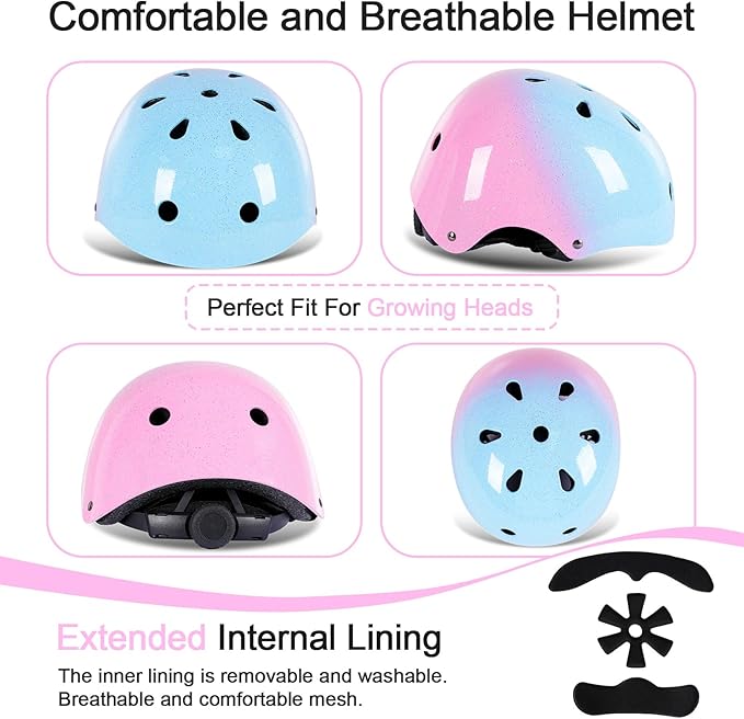 Kids Bike Helmet for 3-5-8-14 Years Kids Girls Boys Youth Bicycle Helmet for Scooter Balance Bike Roller Skating Skateboard Helmet