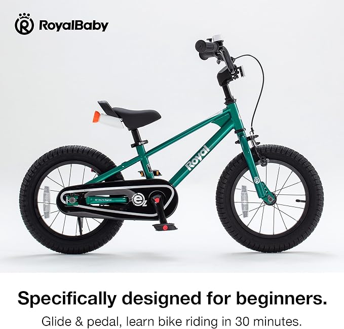 RoyalBaby Kids Bike EZ Freestyle Training Free Balance to Pedal Easy Learning Bicycle, 12-18 Inch for Toddlers to Big Kids