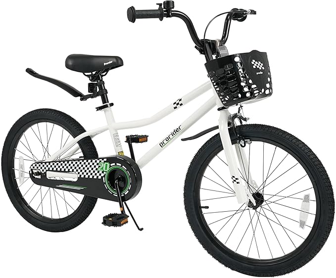 COSTWAY Kids Bike, 12 14 16 18 Inch Toddler Bike for Boys & Girls Aged 3-8 Years Old, Kids Bicycle w/Removable Training Wheels, Handbrake & Coaster Brake, Basket, Bell