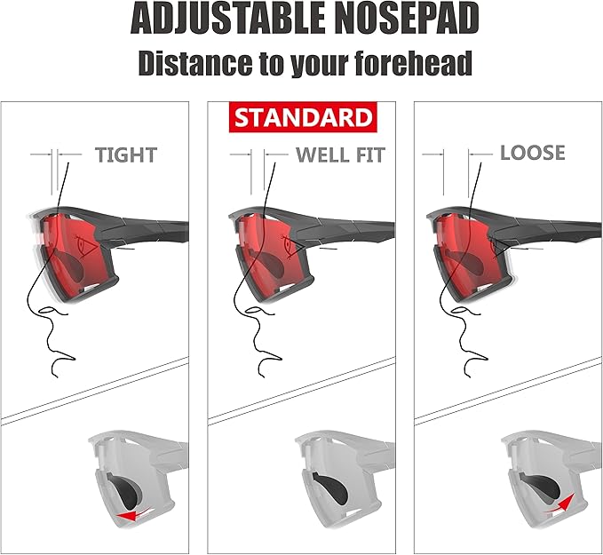 RIDE YOUR WAY Professional wrap around Frameless Cycling Sunglasses for Men and Women