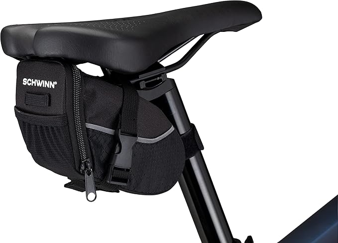 Schwinn Bike Bag, Pannier and Storage, Easy to Attach, Hold Cell Phones, Snacks, Wallet, Mounted Bicycle Accessories