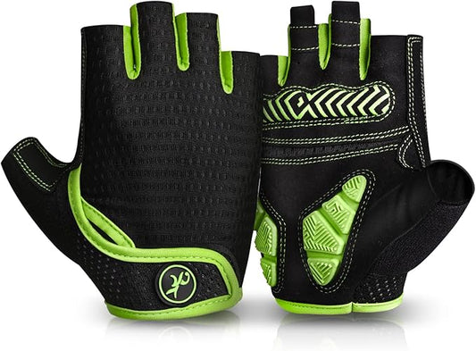MOREOK Cycling Gloves Bike Gloves for Men/Women-[5MM Gel Pad] Half Finger Bicycle Biking Gloves for Cycling/Weight Lifting/Gym/Motorcycle/Outdoor Sports