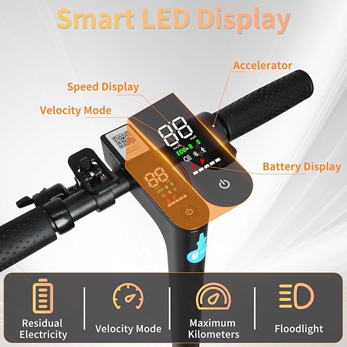 Electric Scooter Adults 16/22 Miles Long Range 8.5"/10" Tires Scooter Electric 500W Motor Brake Pad Lock Portable Foldable E Scooter for Adults Commuting