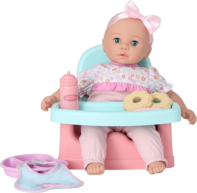 Madame Alexander 14-Inch Sweet Smiles Baby Doll, Snack Time