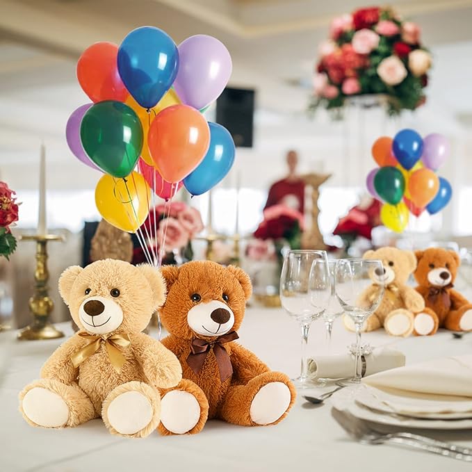 MaoGoLan 12 Pack Teddy Bears in Bulk 14 inch Stuffed Animals Set for Kids Small Stuffed Bears Bulk Teddy Bear for Wholesale, Baby Shower Decorations Christmas (Machine Washable)
