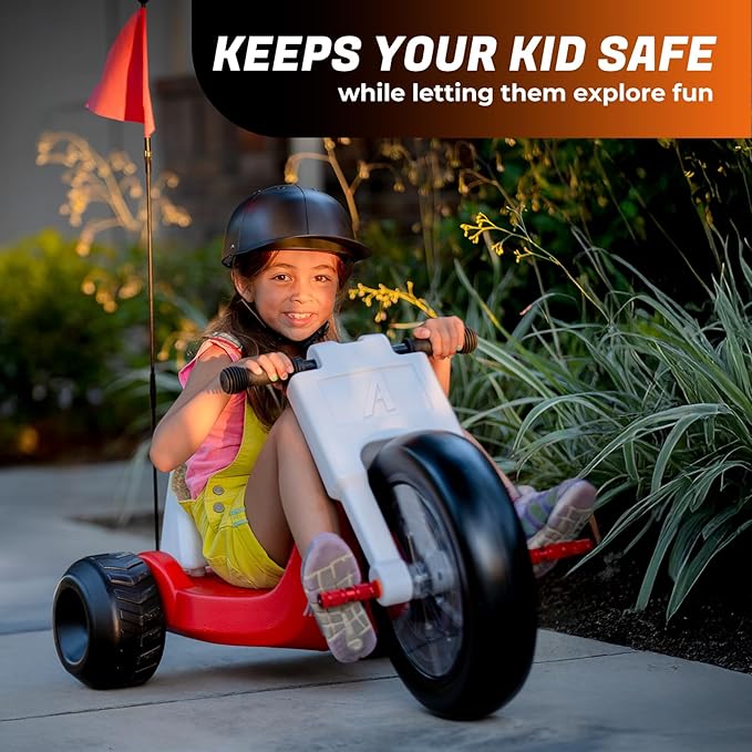 24V Electric Tricycle Toy for Kids 3+ Years, Speed Control 3-6 MPH Max Speed,45 Mins Max Long Lasting, Kids Ride On Car Toy, Adjustable Seat and LED Lights for Gifts