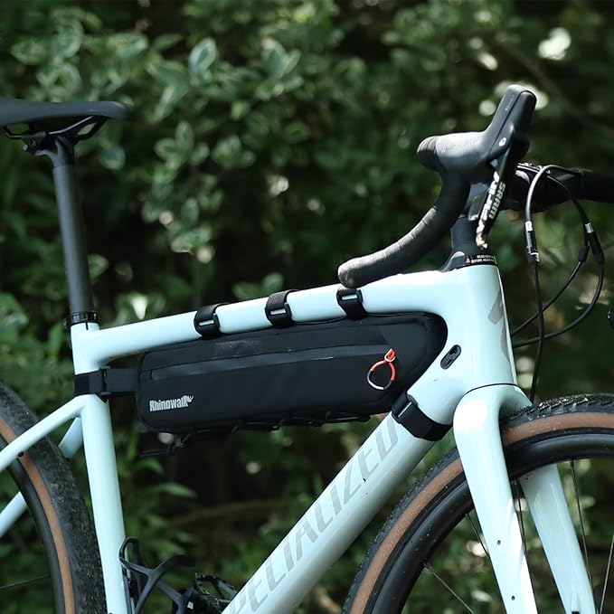 Bike Frame Bag 2.7L Bike Bag Bicycle Frame Bag Waterproof Bike Triangle Bag Bicycle Under Top Tube Bag Storage Bag