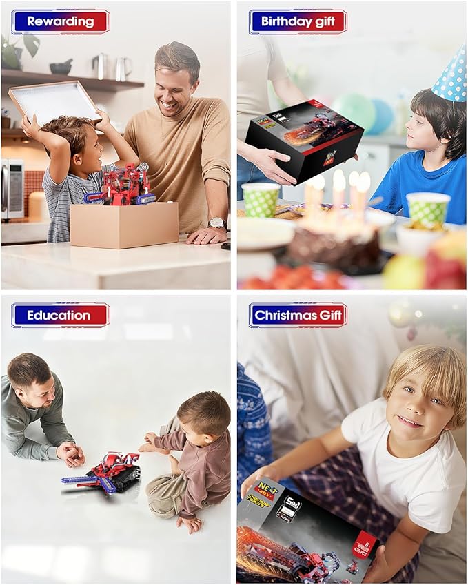 STEM Robot kit for Kids Ages 8-12, 429PCS 5 In1 Building Blocks Kit, Remote & App Control Robotic Toys, Scientific Construction Sets for Kids 8 9 10 11 12 13