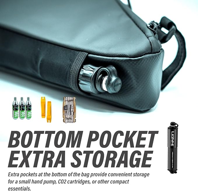 Bike Frame Bag Waterproof Bicycle Triangle Pouch, Storage Bag Strap-On, Mountain Road Bike MTB Cycling Bike Acessories, 2L