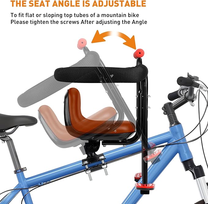 Kid's Bike seat Front Child Carrier Bike Chair for Bicycle Kids seat for Children 2~4 Years,Weight 55 lbs