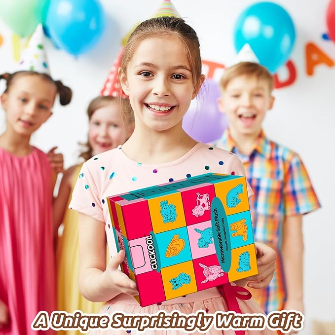 Cuckool Mint Axolotl Stuffed Animals, Microwavable Stuffed Animals Heating Pad for Cramps, Pain Stress Relief, Heatable & Coolable Lavender Scented Plush Toys for Anxiety, Women & Kids Bedtime