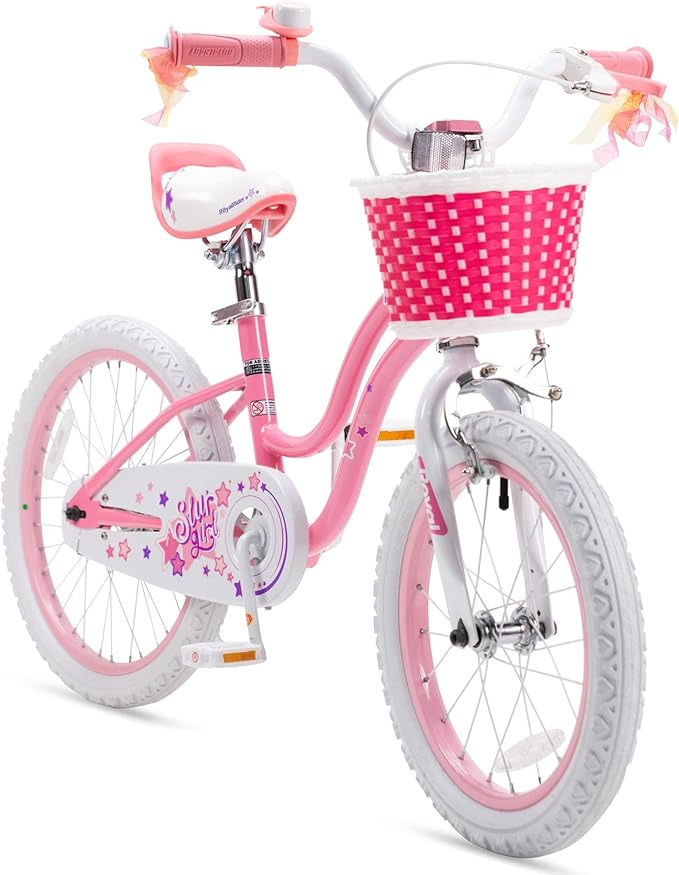 RoyalBaby Girls Bike Classic & EZ Kids Bike, Balance and Pedal Bicycle, 12 14 16 18 20 Inch Toddlers to Big Kids 3-10 Years
