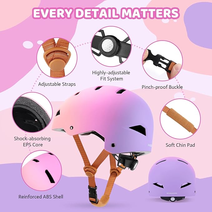 Kids Bike Helmet Ages 3-5-8-14, CPSC ASTM CPSIA Certified Toddler Helmet