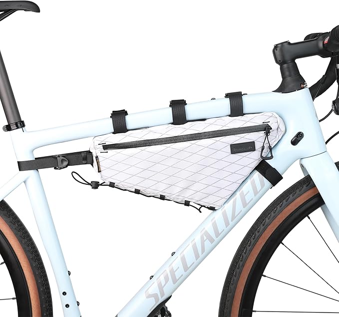 Rhinowalk Bicycle Front Frame Bag Bike Under Top Tube Triangle Bag Lightweight 1.7L Cycling Accessories Nylon Pack Pouch for Mountain Road Bike