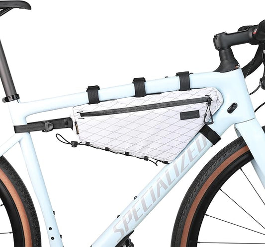 Rhinowalk Bicycle Front Frame Bag Bike Under Top Tube Triangle Bag Lightweight 1.7L Cycling Accessories Nylon Pack Pouch for Mountain Road Bike