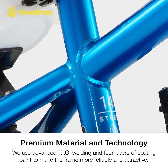 RoyalBaby Kids Bike EZ Balance to Pedal Dual Handbrake Toddlers Boys Girls Bicycle 12-20 Inch for Age 3-10 Years