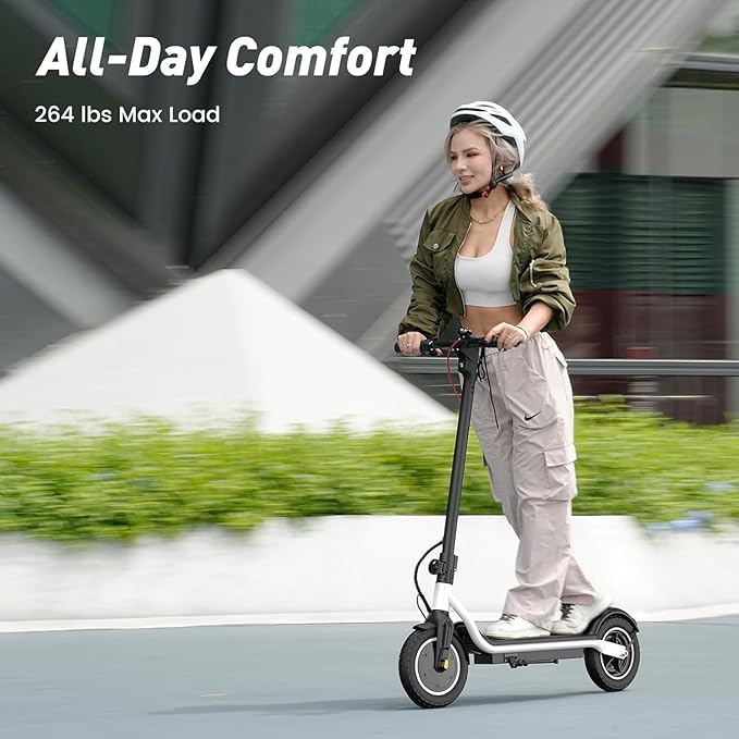 Electric Scooter, 650W/500W/350W Powerful Motor, 22/18 MPH Top Speed, 23/21 Miles Long Range, 10"/8.5" Pneumatic Tires, Smart App, UL Certified Foldable Commuting Electric Scooter for Adults and Teens