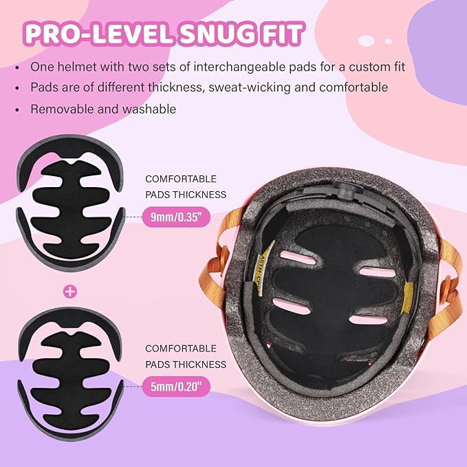 Kids Bike Helmet Ages 3-5-8-14, CPSC ASTM CPSIA Certified Toddler Helmet