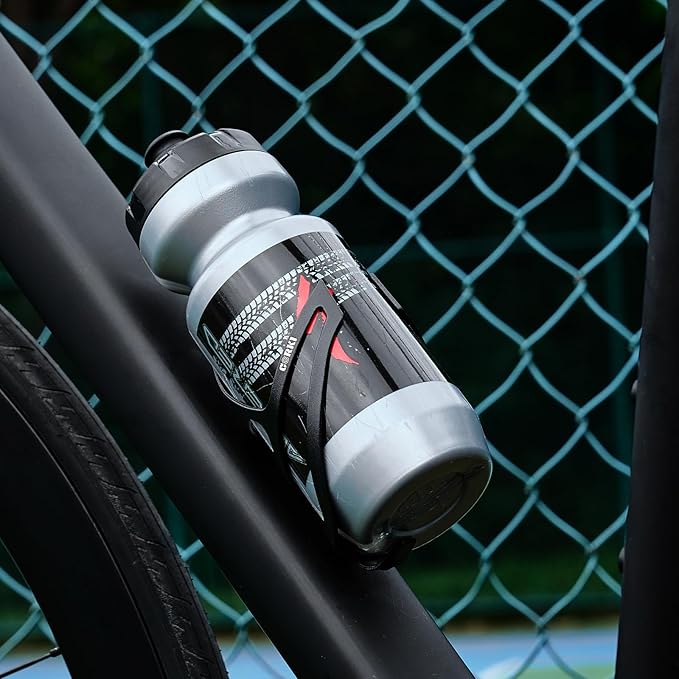 Corki Cycles Bike Water Bottle Holder Aluminum Alloy, Universal Bike Water Bottle Cage for Road, Mountain and Gravel Bikes - 2 Pack - Black
