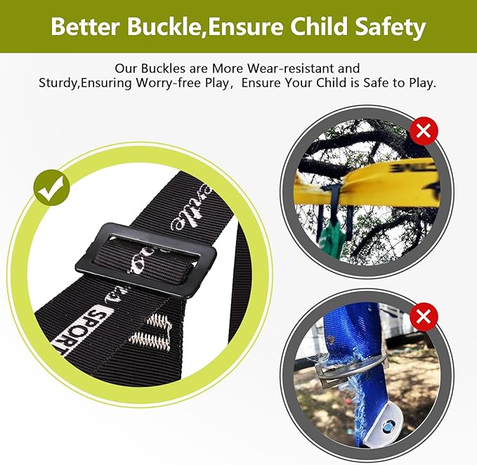 2X65FT Ninja Warrior Obstacle Course for Kids - Ninja Slackline with 14 Obstacles - Ninja Course for Kids with Swing, Ladder,Monkey Bar,Arm Trainer, Climbing Rope