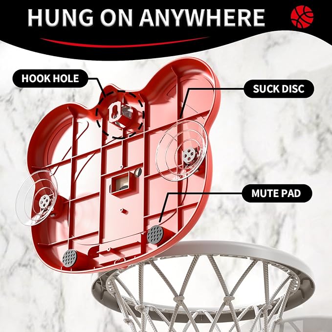 Toddler Basketball Hoop Indoor Toys Gifts for 3 4 5 Year Old Boys Kids, Indoor Mini Basketball Hoop for Toddler Kids Boys Ages 3-5 4-6, Ideal 3 4 5 6 Year Old Boy Birthday Gifts