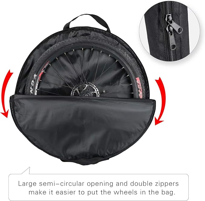 Rhinowalk Bike Wheel Bag Wheelset Carrying Bag 26 to 29 inch MTB Mountain Bike/700C Road Bike Wheel Travel Case