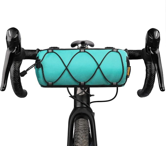 Rhinowalk Bike Handlebar Bag, Bicycle Front Bag Frame Storage Roll Bag Mountain Road Bikes Commuter Shoulder Bag Professional Cycling Accessories